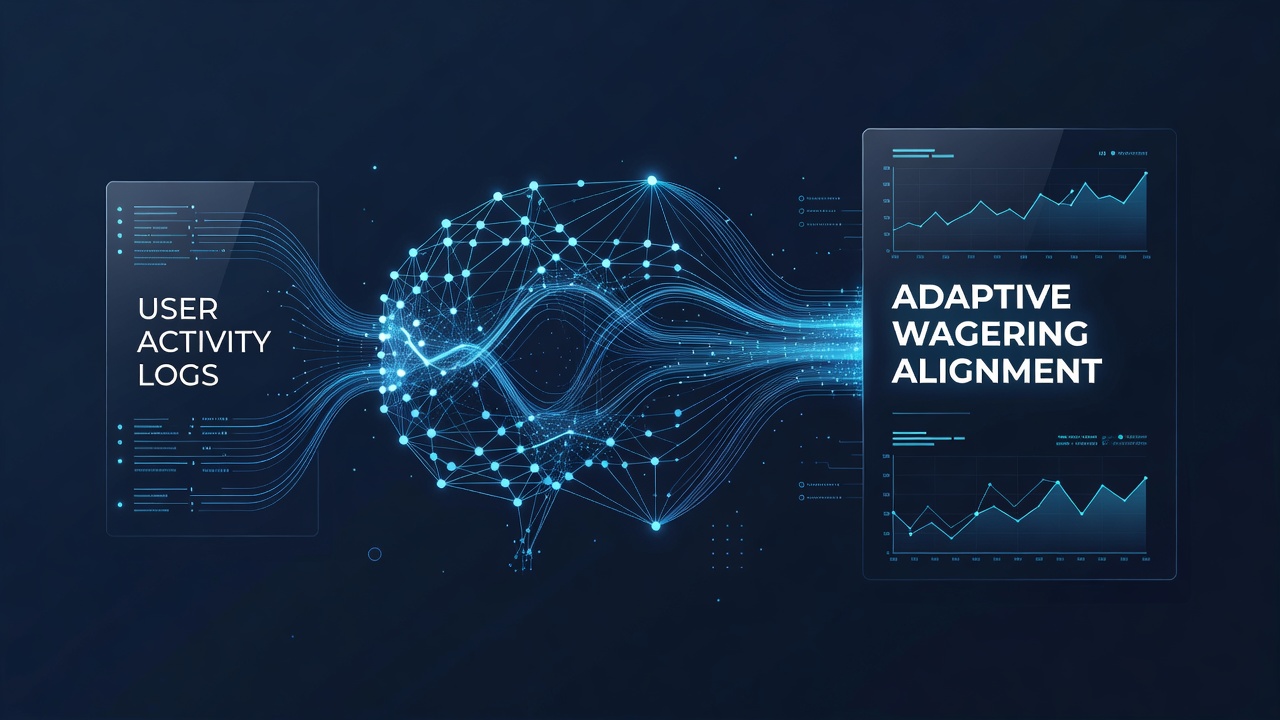 Secure server racks and encrypted data flow diagrams representing international wagering network infrastructure