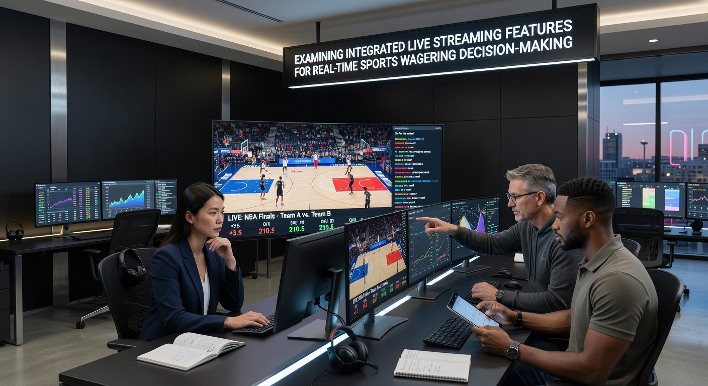Bettor viewing a live sports stream on tablet with real-time odds and statistics displayed alongside the video feed