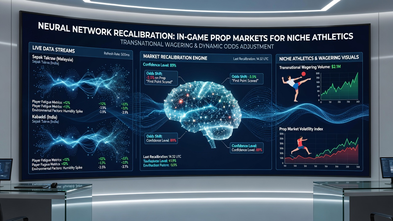 Dashboard showing live prop market recalibrations during a niche athletic event