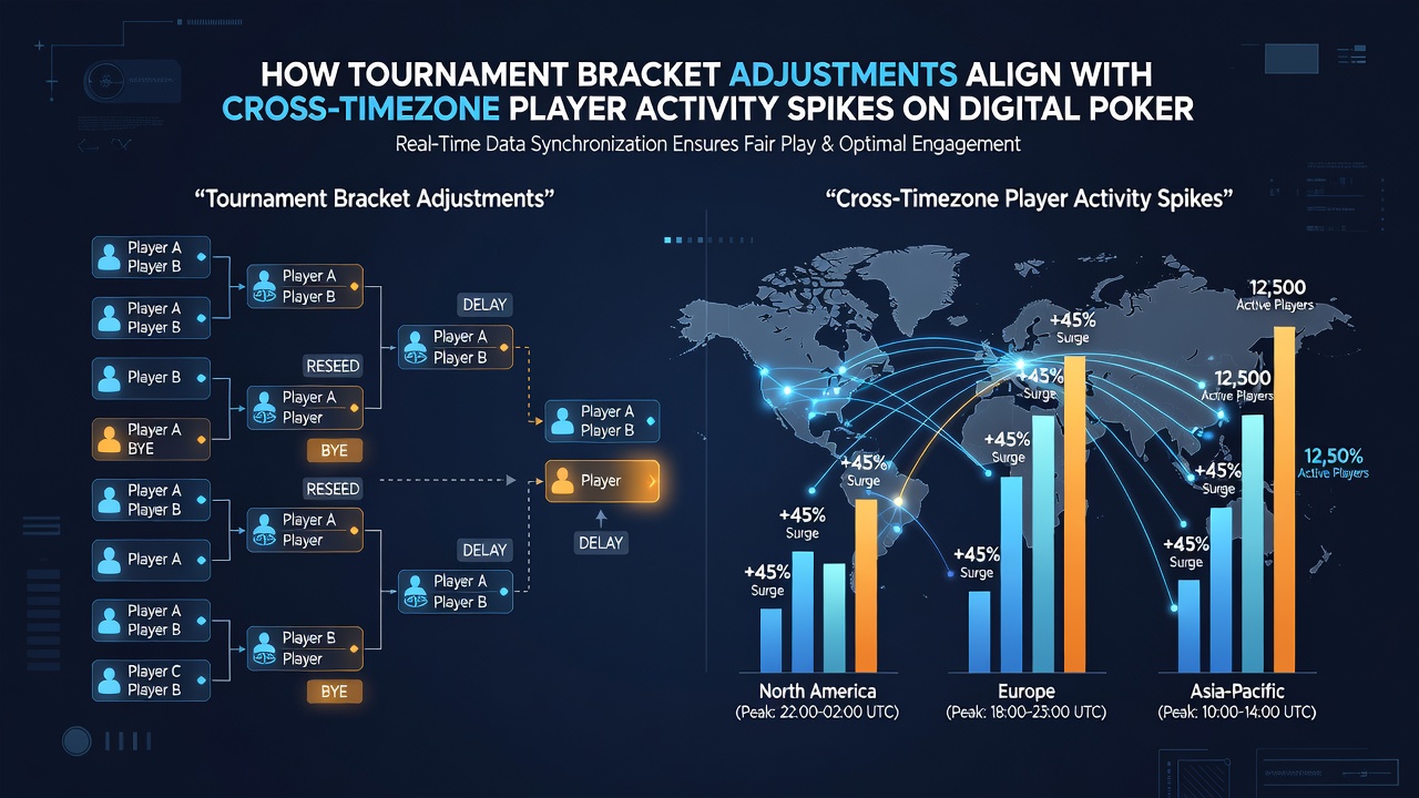 Heatmap of poker network activity showing bracket expansions during timezone overlaps