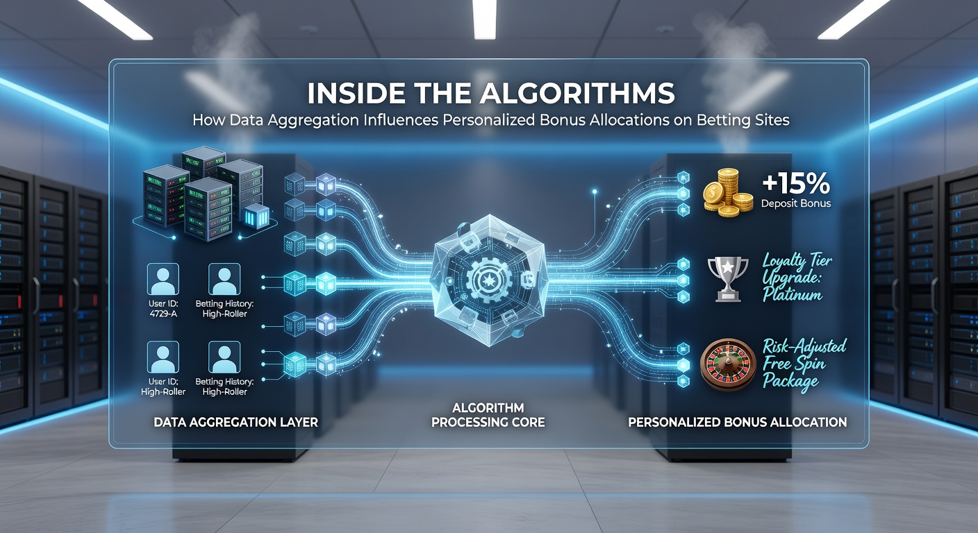 Flowchart illustrating how aggregated user data leads to different bonus tiers on betting platforms