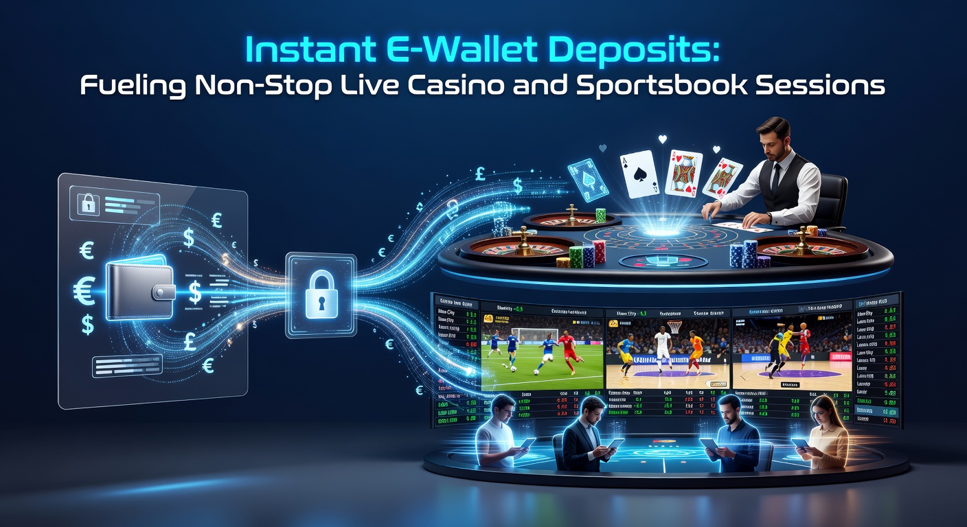 A vibrant digital wallet interface on a mobile screen, showing instant deposit confirmation during a live casino game, with casino chips and sports betting odds in the background