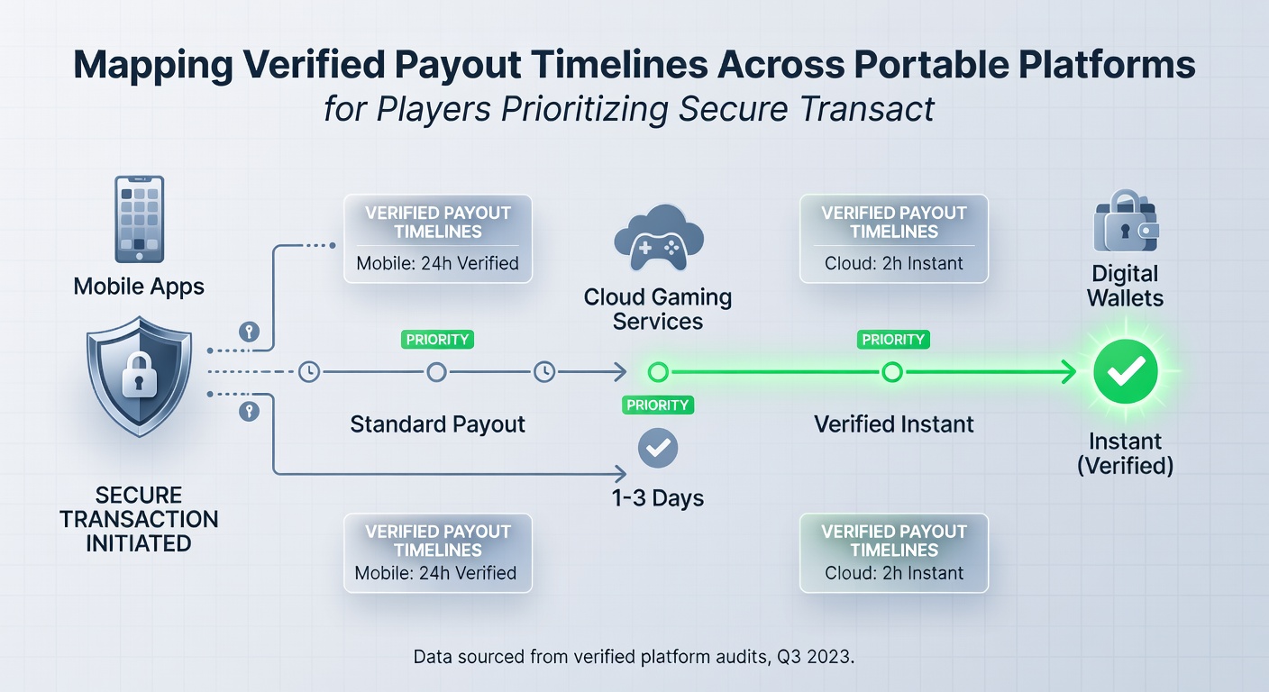 Chart showing payout timeline comparisons across secure payment methods on portable betting platforms