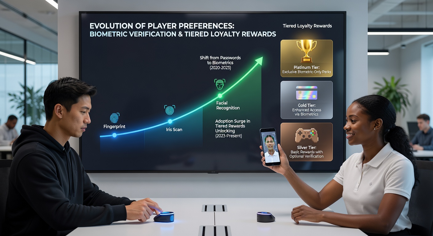 Player engaging with biometric login on a mobile wagering app interface